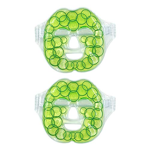 Preisvergleich Produktbild IPOTCH 2pcs Gelmaske Entspannungsmaske Augenmaske Gel Kühlmaske für Kältetherapie Wärmetherapie, gegen Kopfschmerzen Augenringe Falten
