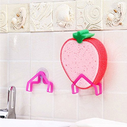 2Stück Schwammhalter Saugnapf-Halter Sink Tools Gadget Decor - 6
