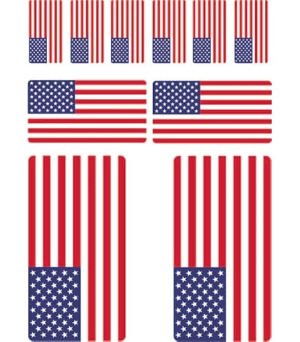 Autocollant Carte Amérique Avec Drapeau - Sticker A Moi Etiquette & Autocollant