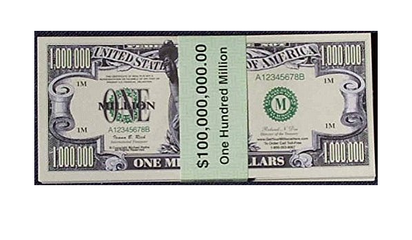 Buy Set Of 100 Million Dollar Bills Online At Low Prices In India Amazon In