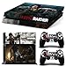 Produktbild Playstation 4 + 2 Controller Aufkleber Schutzfolie Set - Tomb Raider (1) /PS4