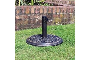 FastWrite 9kg Cast Iron Effect Parasol Base - Next Day Delivery