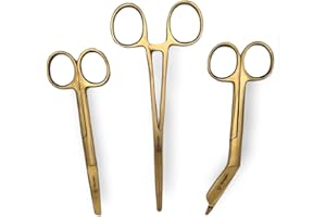 NOVAEX Krankenschwester scheren set "Gold" – Verbandschere – Krankenpfleger scheren set – Schere Krankenschwester – erste-hilfe-schere – pflegekraft geschenk – pflegeschere - bandagenschere