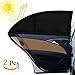 Produktbild Auto Sonnenschutz, Otumixx Universal Sonnenblende Auto (2er Set) mit UV Schutz Baby werdenvorSonnengeschützt Autoscheiben Sonnenschutz geeignet für Autos und SUVs - Schwarz