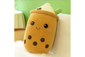 HENGBIRD Bubble Tea pluszowa poduszka, przytulanka, pluszowa zabawka, 25 cm, herbata mleczna, filiżanka, pluszowa poduszka, miękka przytulanka, zabawka dla dzieci, na Boże Narodzenie, urodziny (F)