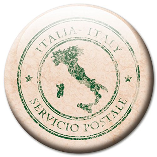 Postkarte – Romantische Design Metall Magnettafel 40×30 cm – Pinnwand Memoboard mit Motiv: Postkarte Italien – inkl. 4 Magnete mit Motiven von italienischen Poststempeln: Italien, Pisa, Rom, Venedig für Magnetwand – Original Magnetpinnwand GUMA Magneticum - 4