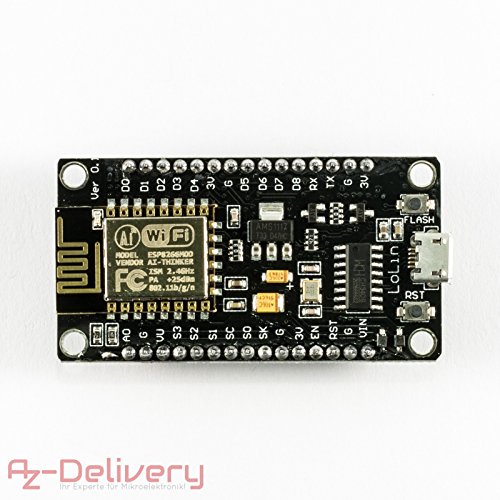 AZDelivery M  dulo Wifi NodeMCU Lua Lolin V3 ESP8266 ESP-12E Wifi Placa de Desarrollo con CH340