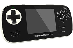 GOLDEN SECURITY Console de Jeu Portable rétro pour Enfants, Mini Arcade Retro, avec 156 Jeux intégrés, Jeux d'arcade rétro 16 Bits, écran Couleur 3,5", Batterie Rechargeable, Console de Jeux Retro (Blanc)