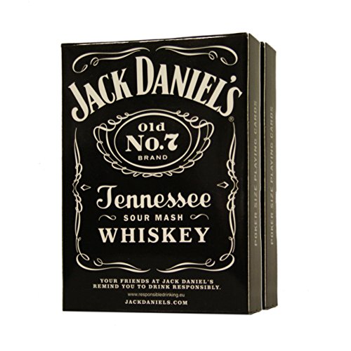 Preisvergleich Produktbild 2 Packungen Jack Daniels Spielkarten in Poker-Größe
