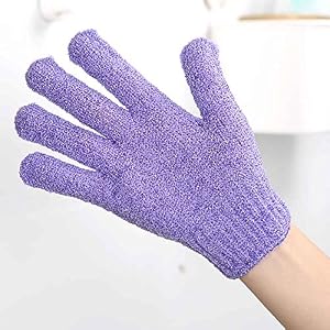 2 Pairs Cleansing Scrubber Bath Mitts Exfoliating Gloves Shower Gloves - Image 2