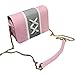 Produktbild TIFIY Damen Neu Ankunft Kreativ Bandage Lace Up Schnüren Farbe Block Patchwork Kette Crossbody Schulter Tasche Handtasche (Rosa)