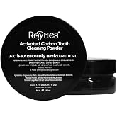 Royues Diş Beyazlatma Tozu - Siyah Aktif Karbon Diş Tozu - Activated Teeth Whitening Powder - 40gr
