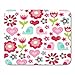 Produktbild HOTNING Gaming Mauspads, Gaming Mouse Pad Retro Inspired of Floral Like Tulips and Daisies Love 11.8"x 9.8" Decor Office Nonslip Rubber Backing Mousepad Mouse Mat