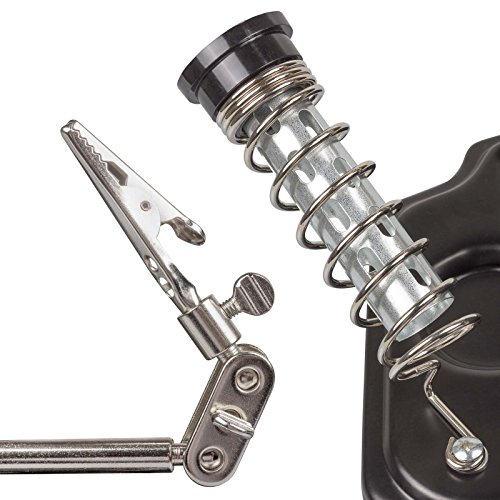Löthilfe mit beleuchteter Lupe und Dritter Hand - 3