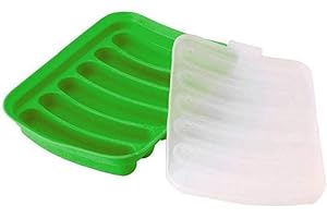 CULER 1PC Sausage Maker Silicone Mold Hot Dog Handmade Ham Sausage Mould 6 In 1 Kitchen Making and Refrigerated Hot Dog Tool(Random Color)