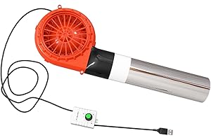 Gralara Soplador de Aire para Barbacoa USB de 5V/Ventilador de Cocina para Parrilla/soplador Eléctrico de Mano Soplador de Barbacoa Portátil para Cocina de, Estilo C