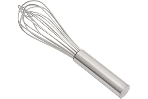 NISBETS Vogue K545 pesado batidor de varillas, acero inoxidable, plástico, selladas, 25 cm de largo