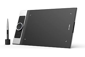 XPPen Deco Pro MW Grafiktablett Bluetooth Pen Tablet 11" x 6" zum Malen und Fotobearbeitung Zeichentablett mit Neigung 8 Tasten und 2 Scrollräder Ideal für Home-Office & E-Learning