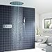 Produktbild LEN-CH Verdecktes LED Duschsystem Set Deckenmontage Runddusche Regendusche Regendusche Regendusche Regendusche Konstante Temperatur 50"