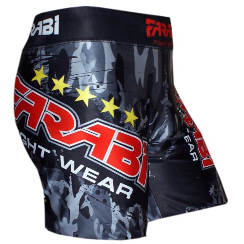Farabi Vale Tudo Shorts MMA Grappling Fight Training Match Compression Tight (M)
