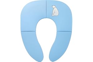 Pejoye Pot de voyage pliable pour garçons et filles, sièges de toilette pour enfants, ventouses antidérapantes, sac de voyage gratuit (Bleu)