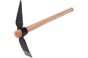 HYWHUYANG Garden Hoe Pick,Pick Mattock,Garden Pick Mattock Multipurpose Hand Tool for Loosening Soil, Archaeological Projects, Cultivating Vegetable,Gardens,Flower Beds