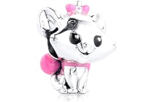 PANDOCCI 2020 Regalo per la Festa della Mamma Carino Perline di Gatto Aristo in Argento 925 Fai da Te Adatto per bracciali Pandora Originali Fascino Gioielli di Moda