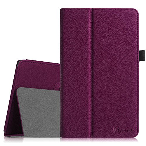 [Eckenschutz] Fintie Microsoft Surface Pro / Pro 2 Hülle Case - Hochwertige Kunstleder Slim Fit Stand Cover Tasche Schutzhülle Etui mit Stylus-Halterung für Microsoft Surface Pro / Pro 2 10.6" Zoll Tablet, Lila