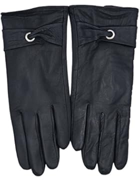 Damen Glatt Lederhandschuhe Pelz Gefüttert Sehr Warm 100% Echtes Nappa Leder Weihnachtsaktion 50% Reduziert