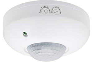 LONG LIFE LAMP COMPANY Surface Mount PIR Ceiling Occupancy Motion Sensor Detector Light Switch 360 Degree Angle Movement Sensor