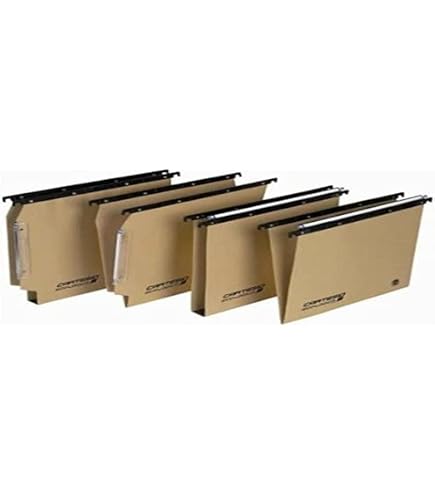 Cartella Sospesa Cartesio Plus - Cassetto - Interasse 33 Cm - Fondo U 30 Mm - 31 2x25 Cm Arancio Bertesi