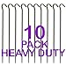 Produktbild Pack of 10 - Heavy Duty Galavanised Steel Tent Pegs - Ideal For Use In Camping And Sporting