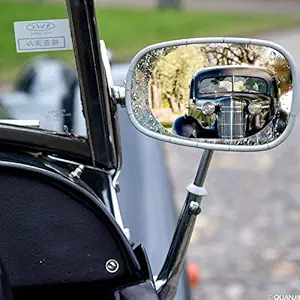 Mobily Car Rearview Mirror Rain and Anti-Fog Film, Anti-Dust and Explosion-Proof Automotive Glass Decoration, 2 PCS (100 * 100mm)