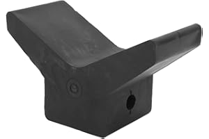 AQXREIGHT Bloque de Goma en Y para Proa de Compatible con Remolques de Barcos de Pesca Veleros y Motos Acuáticas Protección Negra Resistente al Aceite y Sal