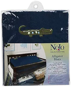 NoJo Alligator Blues Contoured Changing Table Cover