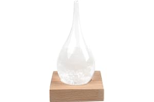 ieron Stormglas, väderprognos, väderstation, Fashion Creative Office Desktop och heminredning Vattendroppsglasflaska, dekorat