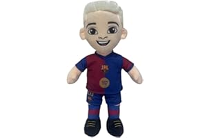 SaoTi Peluche Barcelona, Muñeco Coleccionista de Fútbol, Jugadores del Barça, 25 cm (Dani OLMOS-25CM)