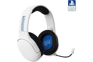 PDP AIRLITE PRO sans fil Casque WHITE With Noise Cancelling Microphone For SONY PLAYSTATION PS5 - PS4, Officially Licensed