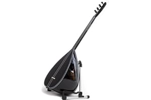 ETHNIC MUSICAL Black Baglama Turkish Short Neck Saz con pickup, strumento di qualità fatto a mano