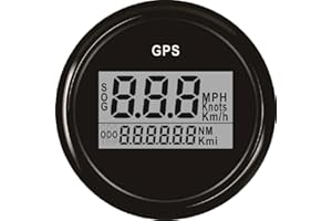 ELING Gwarantowany cyfrowy prędkościomierz GPS do łodzi samochodowej z podświetleniem 52 mm 12 V/24 V