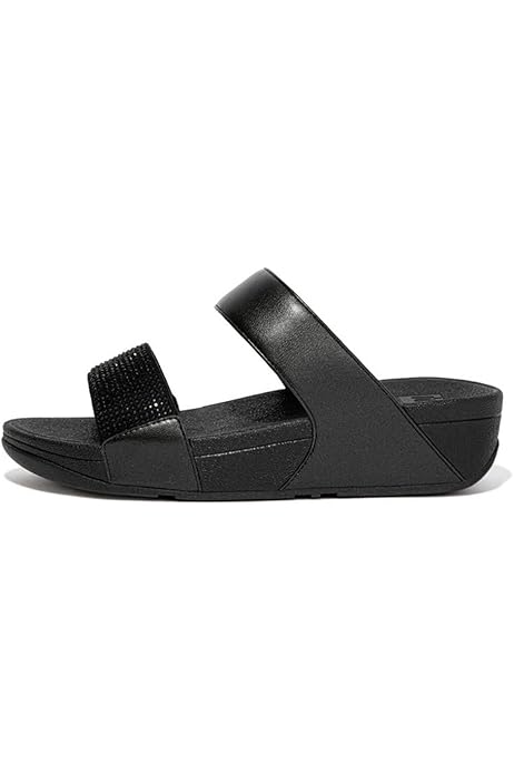 Fitflop Aix Crystal Crossover Slide For Women Black 39 EU: Buy Online at  Best Price in UAE - Amazon.ae
