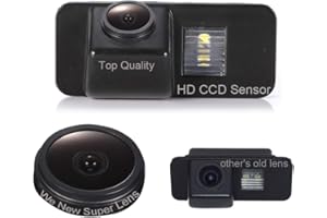 Kalakus Caméra de Recul Plaque D'Immatriculation Lumière étanche Vision Nocturne Vue arrière Voiture Appareil pour Ford Mondeo/Fiesta/S-Max/Kuga/Everest/Focus 2 Hatchback Facelif C307 2007-2011