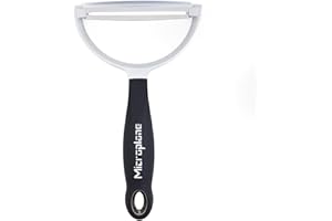 Microplane Sbucciatore professionale XL | Lama larga e affilata in acciaio inox per sbucciare frutta e verdura | Manico ergonomico | Pelapatate a forma di Y