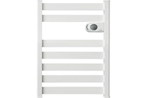 HJM Radiador Secatoallas Bajo Consumo ZINNIA 500, Programación 24/7, Turbo 2 Horas, 500W, Blanco