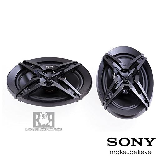 Sony Car Speaker XS-FB693E 16 cm x 24 cm (6 inch x 9 inch) 3-Way Coaxial Speakers (Black), Peak Power - 420W, RMS Power - 60W, Rated Power - 50W, with Grill