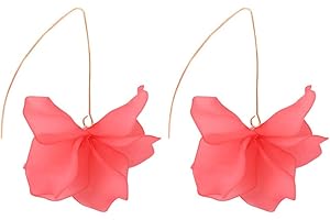 YAZILIND Flor Colgante Pendiente largo Pendientes colgantes exagerados Pendientes para mujer Joyería para el oído