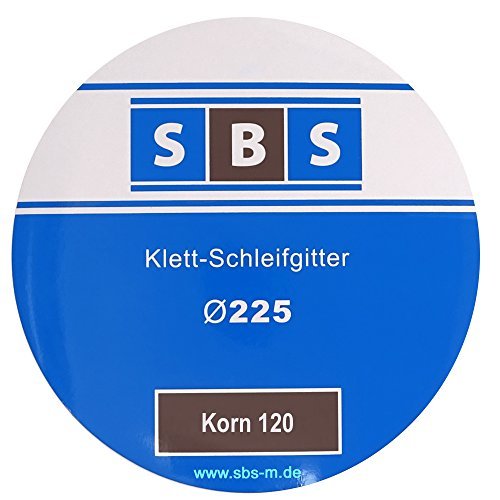 SBS Klett-Schleifgitter für Langhalsschleifer Ø225 mm Korn wählbar 25 Stück - Korn 120