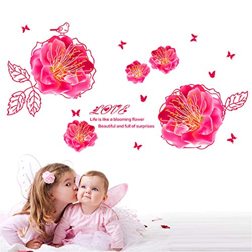 D Wandtattoo Wandtattoo Schlafzimmer Wandstickerblumen, Blumen, Wärme, Kreativität, Schlafzimmer, Wohnzimmer, Wanddekoration, 13 Feuerwerkskörper 1, Groß