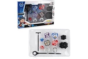 OBEST Set de Toupie Spinning Top Gyro avec Launcher Jouet et Intéressant pour Enfants