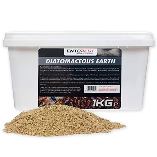 Entopest Pest Grade 1kg Diatomaceous Earth Powder - Organic Non-Toxic Insect Control Treatment